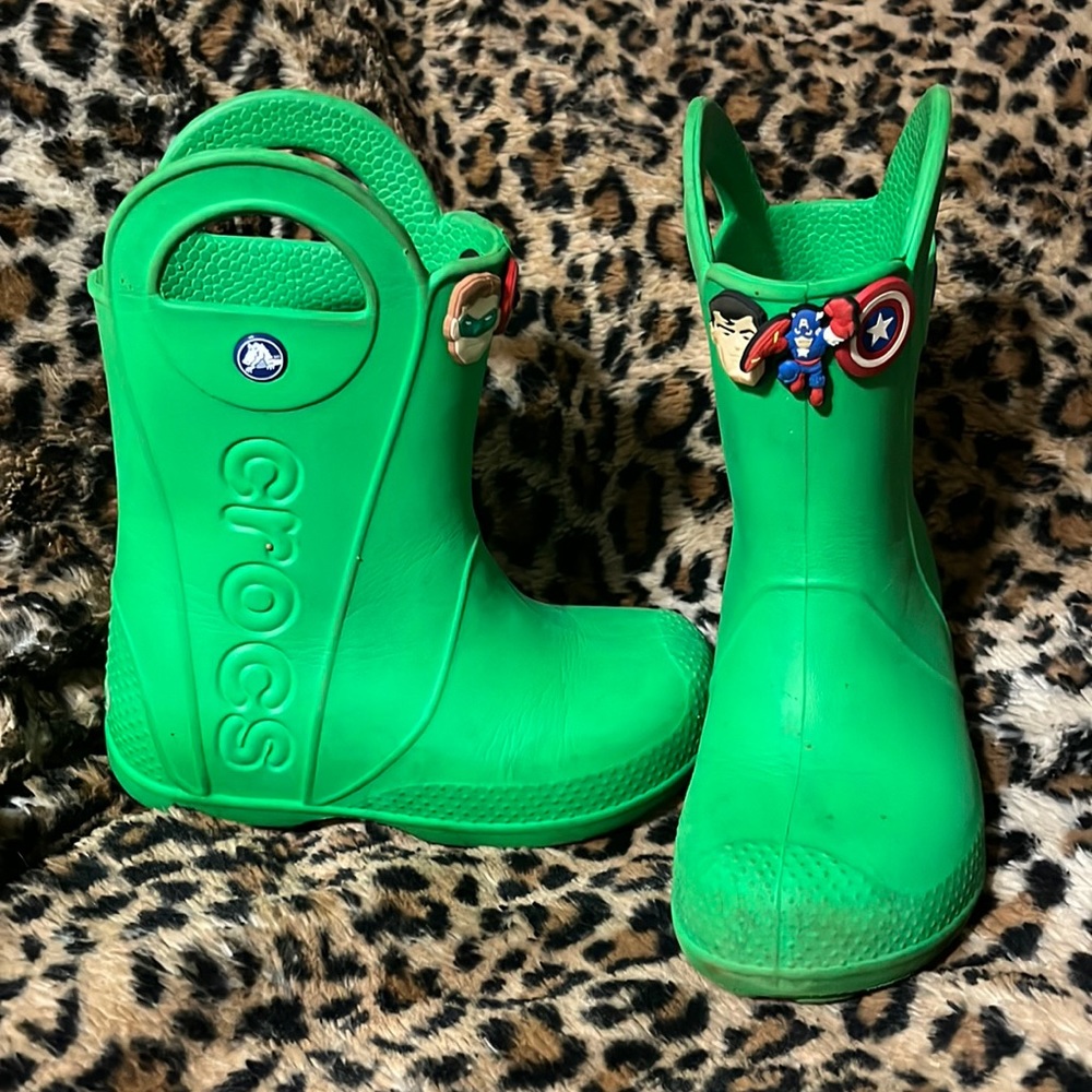 GUC kids crocs rain boots